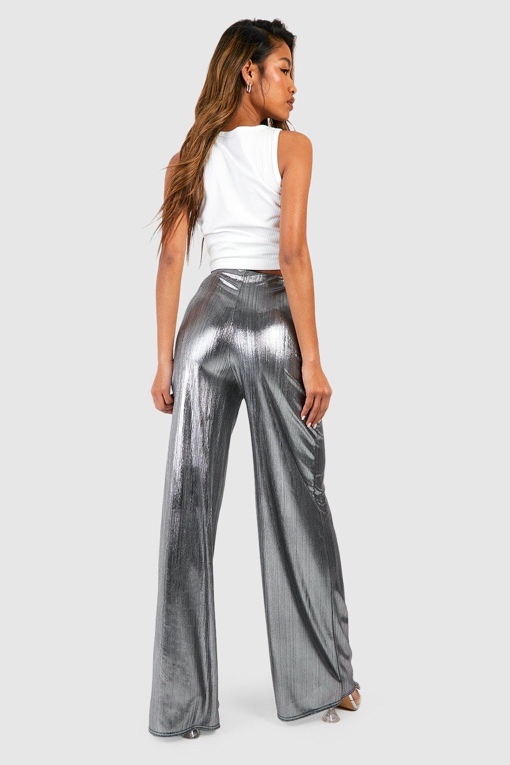 Metallic on sale trousers uk